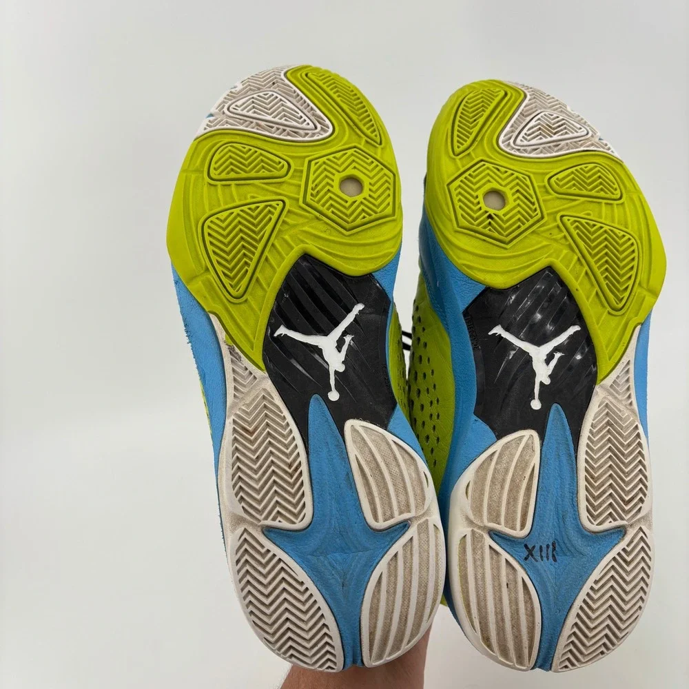 Good Jordan‎ CP3 VII AE Men Basketball Shoes 13 Blue Yellow Perforated Retro